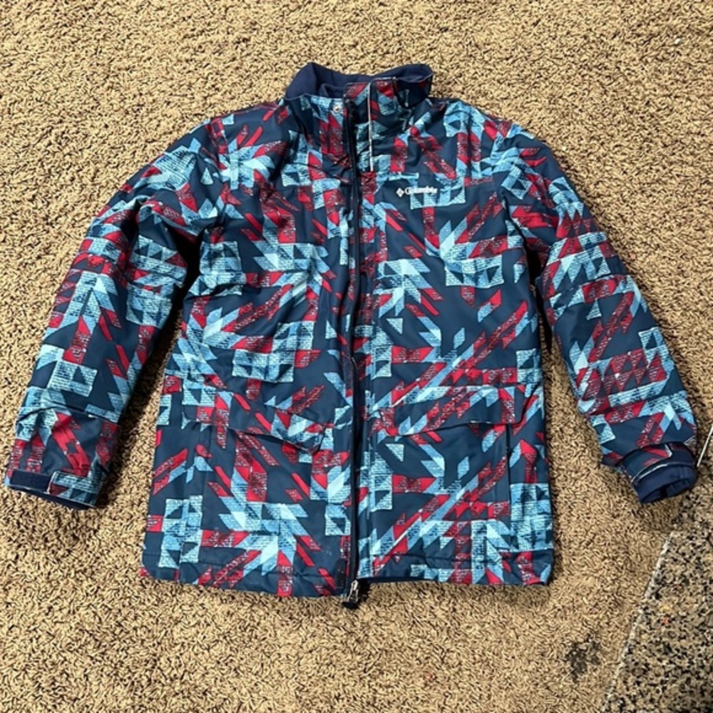 Columbia Boys winter ski snow Insulated Jacket w inner liner fleece zip up